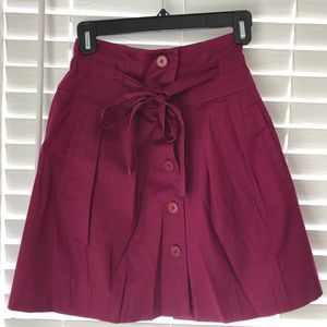 Theory Magenta High waisted skirt